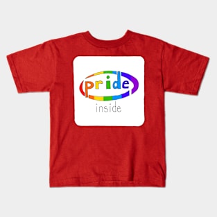 Pride Inside White Kids T-Shirt